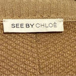 See By Chloe  | Long Sleeve Oversize Cardigan Button Two Toned Brown size 4 Photo 2