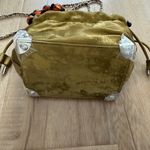 Bauerny  Velvet Beaded Top Handle Silver Chain Purse Handbag Shoulder Bag NWT Photo 5