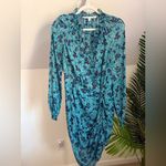 Veronica Beard  100% Silk Turquoise Multi Becky Dress 4 Photo 1