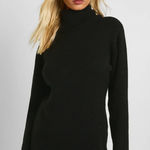 Pretty Little Thing Classic Black Turtleneck Sweater Dress Photo 0