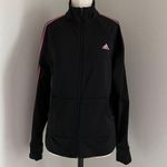Adidas Women's Pink and Black Tracksuit Jacket Photo 0