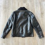 Guess Womens Black Faux Leather & Fur Jacket - L Photo 6