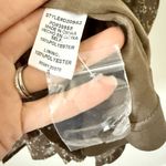 Entro NWT Long Sleeve Ruffle Mini Dress in Brown Multi Abstract Print - Size S Photo 4