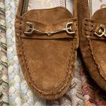 Sam Edelman Falto Tan Suede driving loafers with gold tone horsebit size 8.5 Photo 1