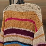 360 Cashmere 💕ROCKY BARNES x 💕 Joanne Striped Wool Alpaca Cardigan Small Photo 10