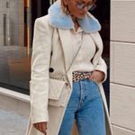 ZARA Faux Fur Collar Cardigan Photo 3