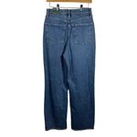 Wild Fable  Jeans Women Size 4 NWT Blue Wide Leg Medium Baggy Wide Distressed Photo 5