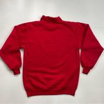 Vintage Giorgio Beverly Hills Sweatshirt Red Collar Top Embroidered Preppy 80s Size M Photo 1