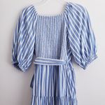 Old Navy Striped Nautical Wrap Maxi Tiered Dress Photo 6
