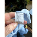 Sienna Sky Linen Chambray Blue Milkmaid Midi Dress Large Boho Cottagecore Rustic Photo 4