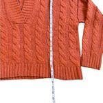 American Eagle  Chunky Cable Knit Cropped hooded sweater small Photo 3