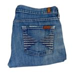 7 For All Mankind Y2k 7FAM Seven For All Mankind Flared Leg Jeans Low Rise Jeans Size 30" Photo 5