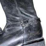 Coldwater Creek Cold water Creek black leather boots with rounded toes and low heel size 7.5 Photo 1
