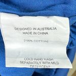 Petal and Pup  Lionel Puff Sleeve Mini Dress Women’s L Blue Cotton Smocked Photo 7