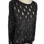 Generation Love Metallic Shimmer Glitter Cut Out Pullover Sweater Jumper XS/S Photo 10