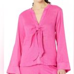 Michael Michael Kors Linen Blend Blouse Pink Size M Photo 0