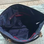 Tommy Hilfiger  Black and Gold Tote Bag Structured Design Photo 3