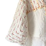 Free People  New Romantics Dolman Sleeve Cream Embroidered Blouse Top Medium Photo 1