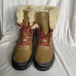 Clarks  Mazlyn Arctic Womens Sz 7.5 Duck Boots Brown Insulated Faux Fur Photo 1