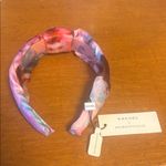 Anthropologie  Katchel Sunset Pink Tie Dye Knotted Headband New With Tags Photo 3