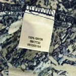 Converse  One Star Sleeveless Blue Casual Mini Skater Dress Rayon V Neck Size XS Photo 4