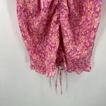 ASOS x NEW LOOK Dress Size 6 Smocked Floral Ruched Pink Orange Mini Sweetheart Photo 9