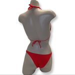 Recco Size Large Brazilian Red Sequence & Stones Bikini Set. New With Tags Photo 2