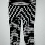 Athleta  Black and White Stripe Crop Leggings size S Photo 3