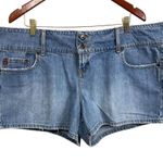 Women's Lei Denim Shorts, Size 22, Blue Photo 0