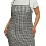 Full Circle Trends  Gingham Print Dress with Top Black/white Plus size 1X Photo 0