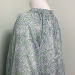 Clara The Label Green Floral Cotton Top XL Photo 4