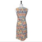 The Territory Ahead Women's Cream Orange Classic iKat Sheath Dress Size 4 Photo 3
