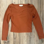 Pink Rose  Women's Terracotta Long Sleeve Tee Photo 0