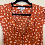 & Other Stories & Other Stories Button Down Tie Back Orange Mini Dress Photo 4