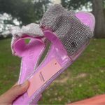 Juicy Couture New  Pink Sparkly 
Flat slide sandals 
New with tags 
Size 7 Photo 6