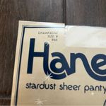 Hanes Vintage Oleg Cassini Stardust Sheer Pantyhose Champagne size B New 80s Photo 1