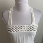 Solitaire  Swim White Crochet Trim Cover Up Dress Photo 3