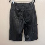 Avec Les Filles  Anthropologie culotte faux leather black shorts size 4 Photo 6