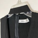 ZARA  black knit ribbed cutout collar sleeveless top size medium Photo 3