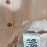 Kaktus Pale Pink‎ Linen Blend Button Front Dress Size Medium Pink Photo 9
