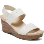 Life Stride  Wedge Sandals Size 8.5 Gray Floral Slingback Open Toe Heels Photo 0