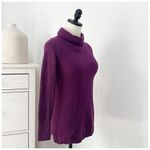 Talbots  Pure Cashmere Sweater Pullover Soft Purple Mock Neck XS Photo 2