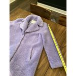 Stand Studio Purple Camille Fuzzy Cocoon Sherpa Faux Fur wool blend Coat 6 / 38 Photo 4