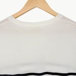 Sézane Conrad Short Sleeve Crew Neck Tee | Size Small | Cream/Navy Stripe Photo 11
