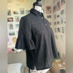 Madewell  Eyelet Bell-Sleeve Shirt Photo 4