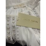 Ramy Brook  Cerise Ivory Embellished Halter Tank Top – Size M Photo 3