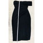 ASTR ‎ Gwyneria Off The Shoulder Evening Dress Midi Pencil Sheath Black Small Photo 14