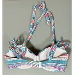 Coco reef Blue Pink Geometric Dots Bikini Swim Bathing Suit Top Swimwear Size 32/34D 💖 Photo 1