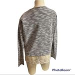 Orange Creek  Grey/White Top With Lace Bottom Size M/L Photo 1