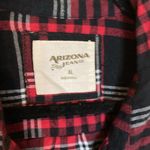 Arizona  Plaid red/Black Snap button up top Women’s with bling on top Photo 2